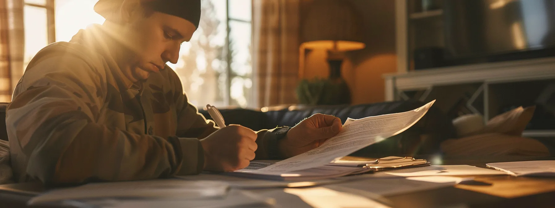 a person in san diego providing income verification documents for an fha loan application.