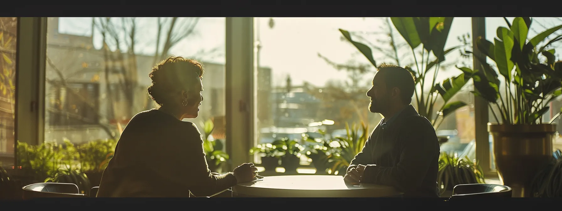 a person discussing interest rates with a loan officer in an office setting.