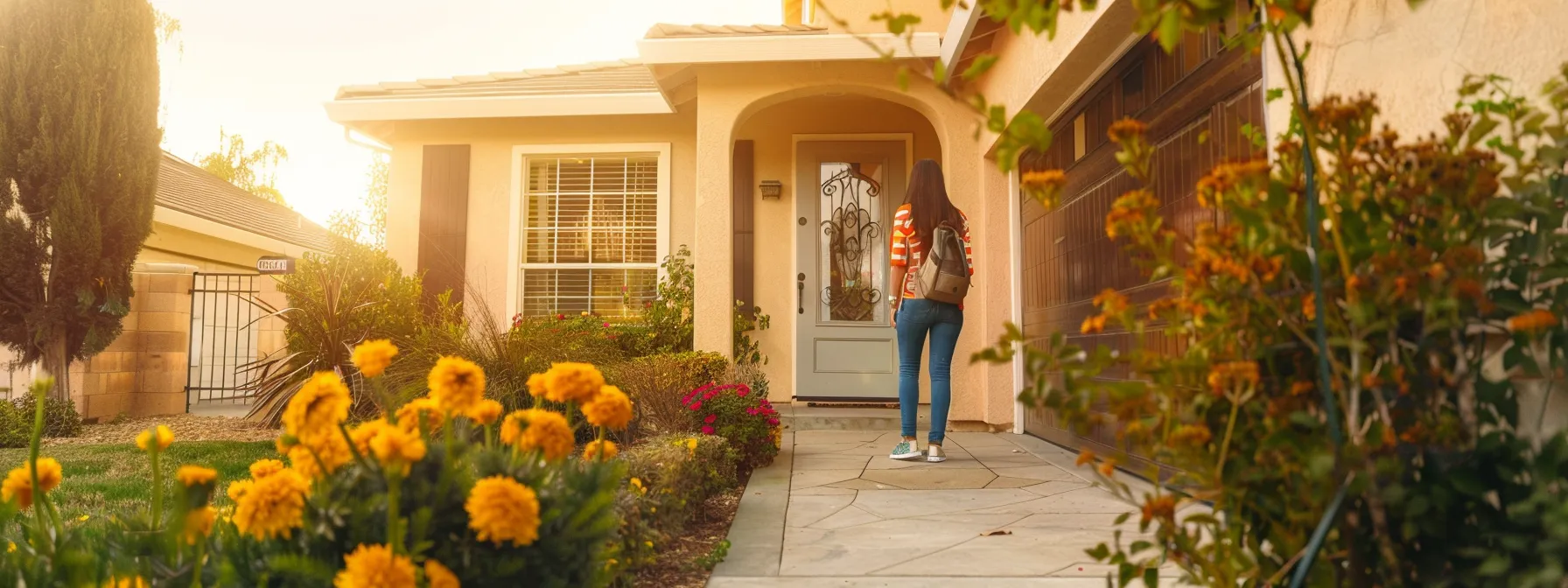a homeowner in san diego checks the value of their property post-refinance.