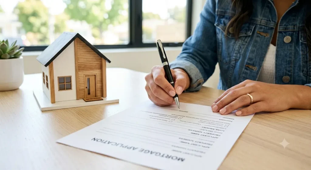 First-time home buyer in San Diego reviewing down payment assistance program application